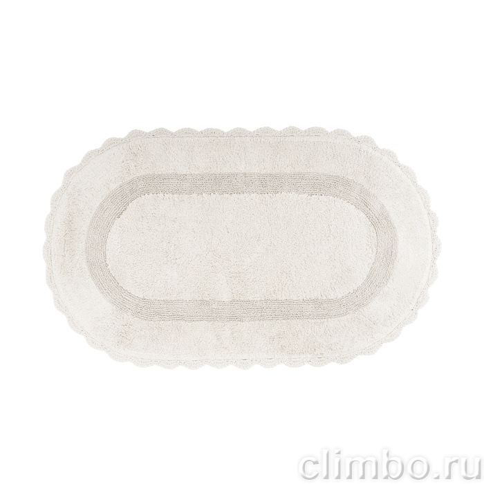 Коврик для ванной комнаты, 70x120, овал, хлопок, кремовый, IDDIS, DSOL01Ci12 — фото, детали конструкции