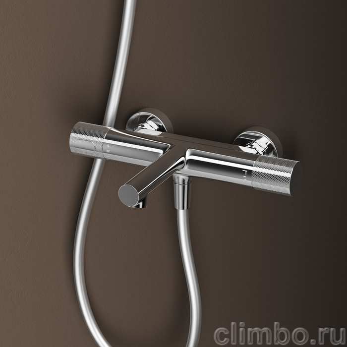 Смеситель для ванны с термостатом, глянцевый хром, Дюна (Duna), IDDIS, DUNSB02i74WA — фото, детали конструкции