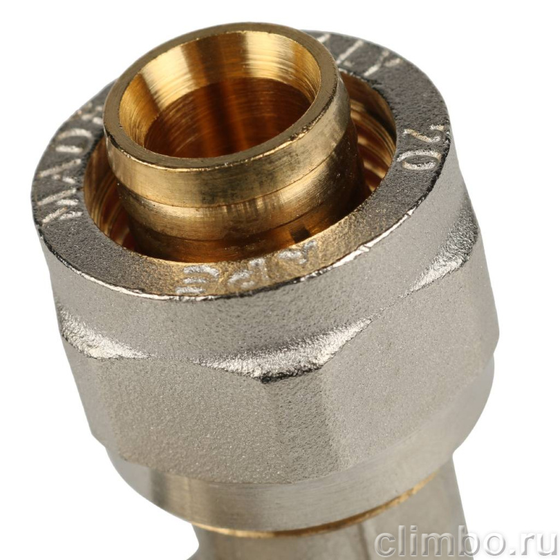 STOUT Тройник-переходник с внутренней резьбой 3/4"х20 для металлопластиковых труб винтовой — фото товара