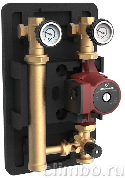 Grundfos Насосная группа HEATMIX M25 UPS 60 с 3-ходовым смесителем — фото товара