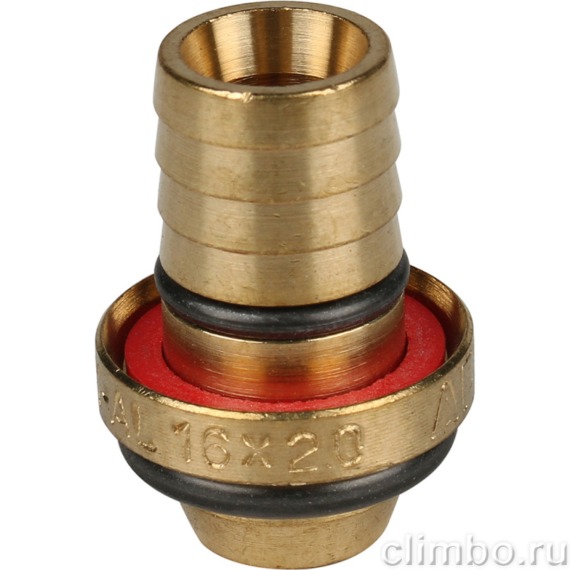 STOUT Тройник настенный с креплением для металлопластиковых труб винтовой 16х1/2" вн.р (SFS-0014-001216) — фото товара