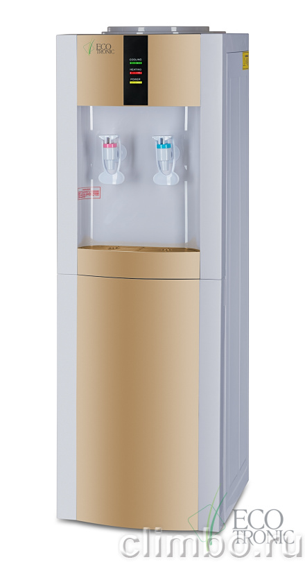 Кулер для воды Ecotronic H1-LCE Gold со шкафчиком — фото товара