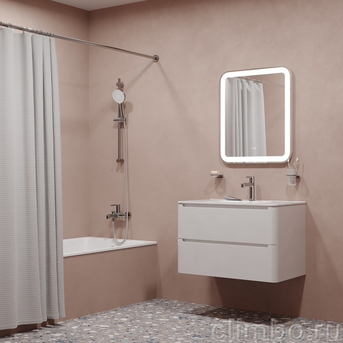 Душевой гарнитур, глянцевый хром, Оптима Хоум (Optima Home), IDDIS, OPH3C70i16 — фото, детали конструкции