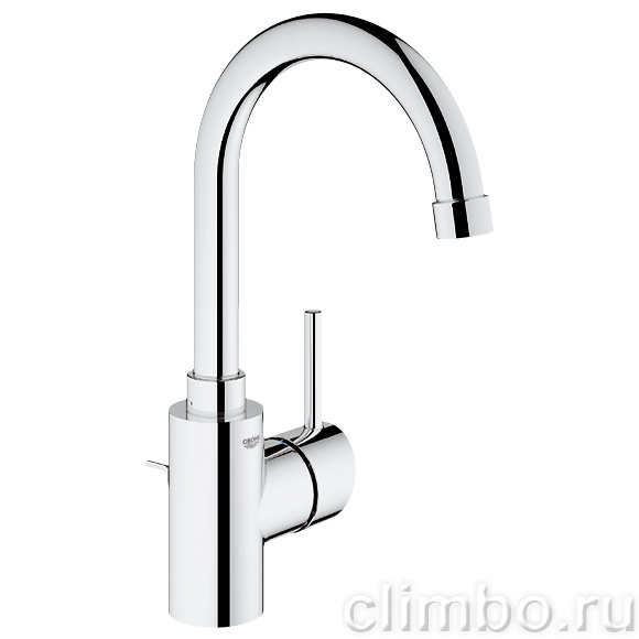 Смеситель для раковины GROHE Concetto с донным клапаном, высокий излив, 32629001 — фото товара