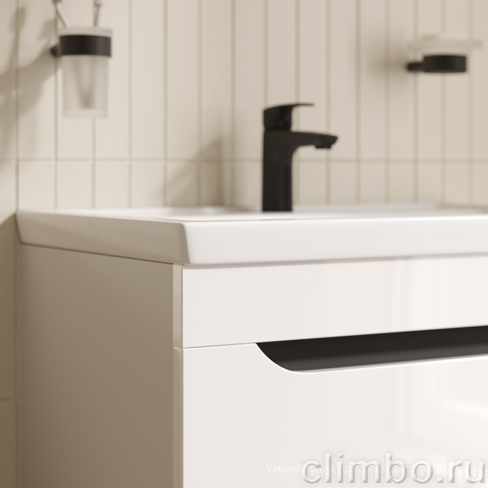 Тумба подвесная, 70 см, белый, Рэй (Ray), IDDIS, RAY70W0i95 подходит умыв. 4077000i28 — фото, детали конструкции