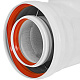 STOUT SCR-8125-000002 STOUT Конденсатоотводчик Т-образный традиц. коакс. D80(п-м)/125(п-м) с заглушкой и патрубком — фото, детали конструкции