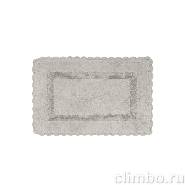 Коврик для ванной комнаты, 50x80, прямоугольный, хлопок, серый, IDDIS, DSQS02Ci12 — фото, детали конструкции