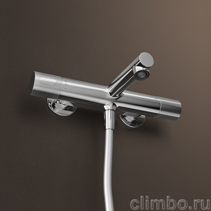 Смеситель для ванны с термостатом, глянцевый хром, Дюна (Duna), IDDIS, DUNSB02i74WA — фото, детали конструкции