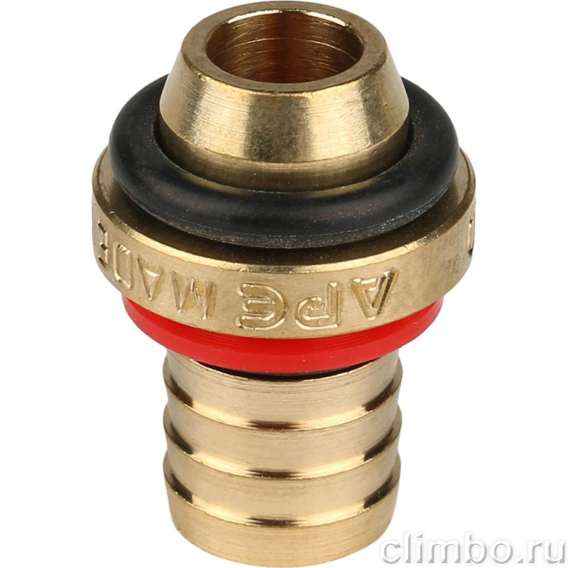 STOUT Тройник-переходник с внутренней резьбой 1/2"х16 для металлопластиковых труб винтовой — фото товара