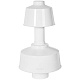 STOUT SCR-6010-800003 STOUT Оголовок вертикальный с ветрозащитой традиц. коакс. D60(п)/100(п) БЕЛЫЙ широкий — фото, детали конструкции