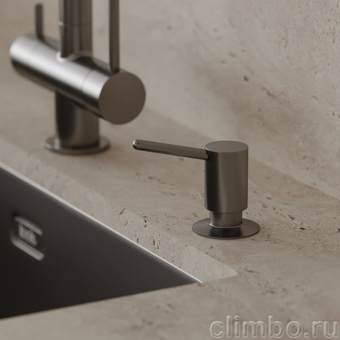 Дозатор, латунь, графит, Китчен Лайн (Kitchen Line), IDDIS, SDIGM01i59 — фото, детали конструкции