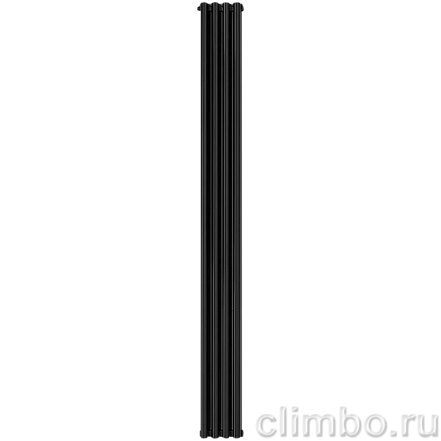 Радиатор алюминиевый STOUT Anteprima 2000 4 секции универсальное подключение (черный) — фото, детали конструкции