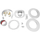 STOUT SCR-6010-251250 STOUT Комплект дымохода Антилед УНИВЕРСАЛЬНЫЙ традиц. коакс. D60/100, L1250 (хомут, фланец, втулка, адаптер, рабочая длина 1000 мм) кроме Immergas, Navien D75/100 стар. — фото, детали конструкции
