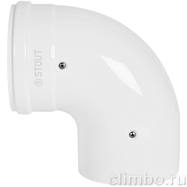 STOUT SCR-8012-000090 STOUT Отвод 90° конденсац. коакс. D80(п-м)/125(п-м) — фото, детали конструкции