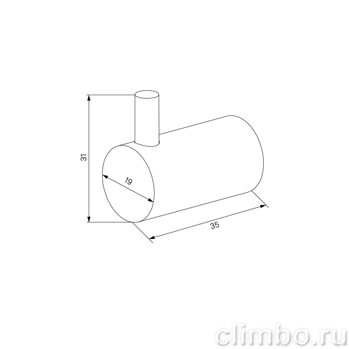 Комплект одинарных крючков, сплав металлов, Петит (Petite), хром матовый, IDDIS, PET2SS2i41 — фото, детали конструкции