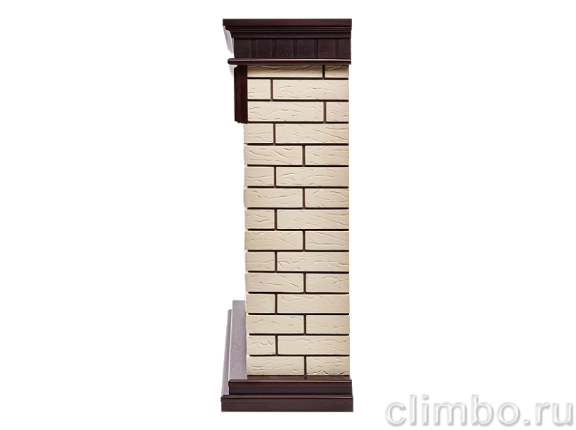Портал Bricks Classic камень бежевый, шпон темный дуб — фото товара