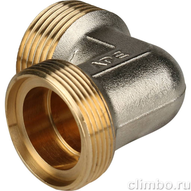 STOUT Угольник-переходник с наружной резьбой 1"x26 для металлопластиковых труб винтовой — фото товара