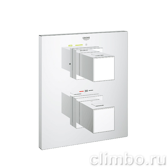 Термостат для душа GROHE Grohtherm Cube с переключателем (верхняя монтажная часть), 19959000 — фото товара
