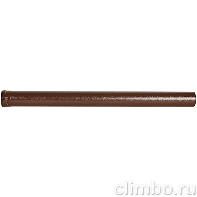 STOUT SCR-0080-701000 STOUT Удлинитель дымохода традиц. D80(п-м), L1000, КОРИЧНЕВЫЙ — фото, детали конструкции