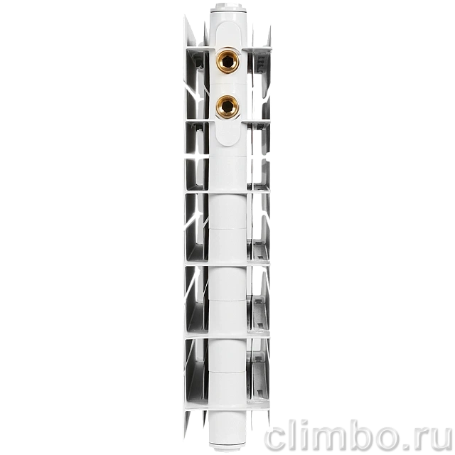 Радиатор биметаллический STOUT TITAN VENTIL 500 7 секций нижнее правое подключение — фото, детали конструкции
