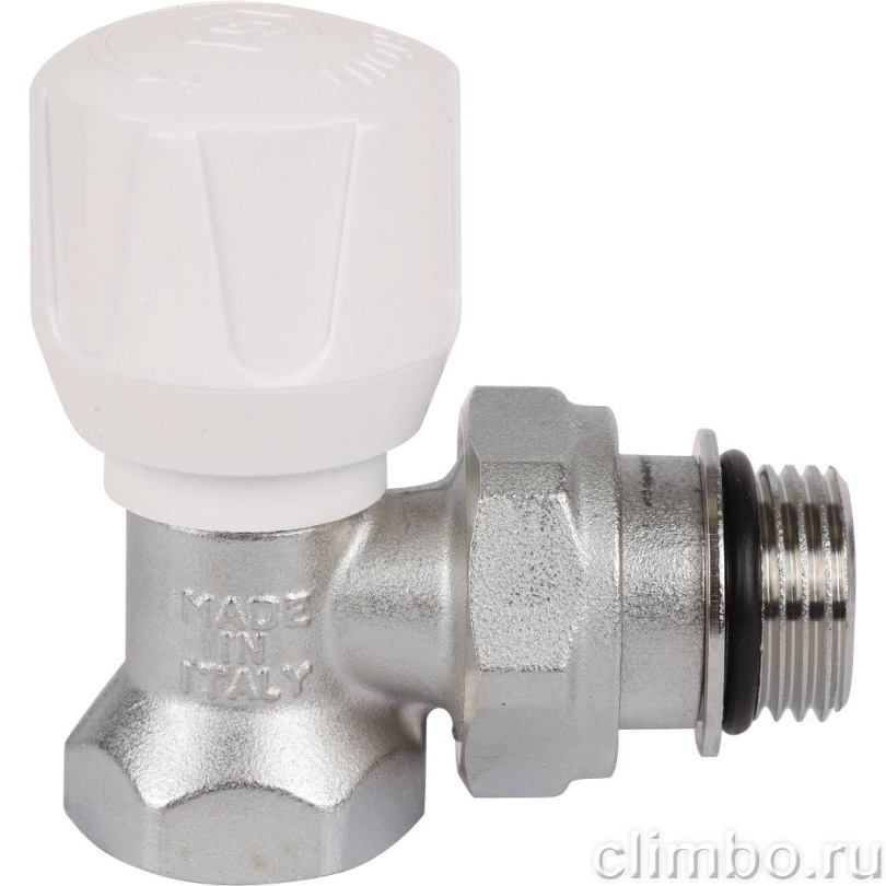 STOUT SVR Клапан ручной терморегулирующий угловой 1/2" (с дополнительным уплотнением) — фото товара