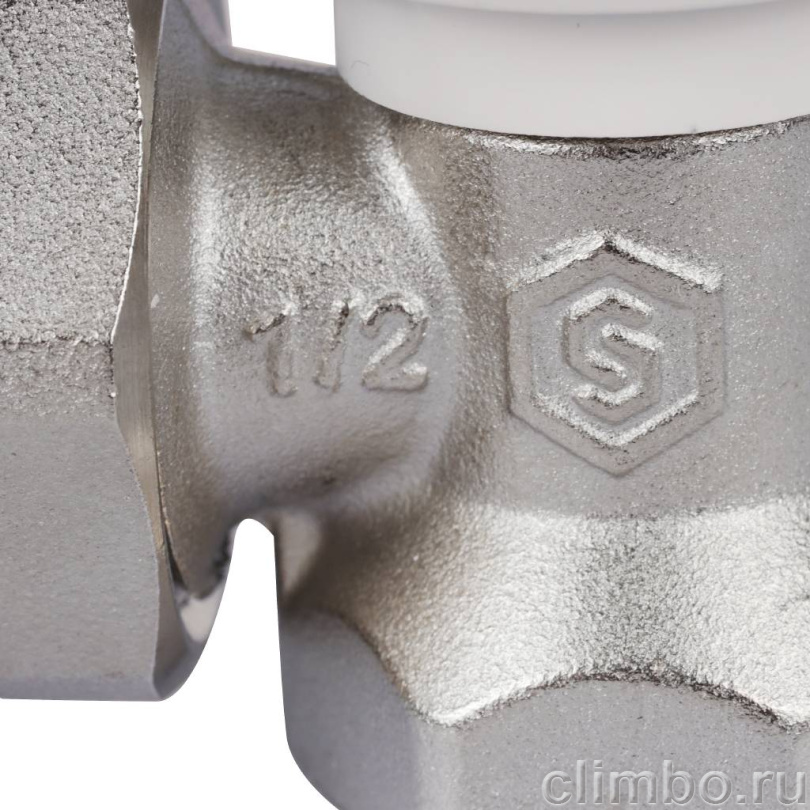 STOUT SVR Клапан ручной терморегулирующий угловой 1/2" (с дополнительным уплотнением) — фото товара