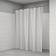 P02PE24i11, Штора для ванной, 200x240 см, полиэтилен (PE), белый, ID — фото, детали конструкции