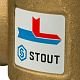 STOUT Термостатический смесительный клапан для твердотопливного котла G 1 1/4 НР 70°С — фото товара