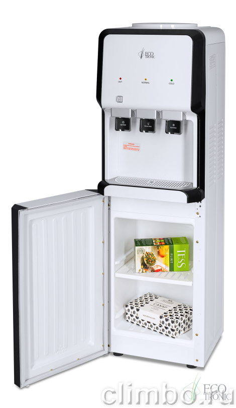 Кулер Ecotronic V33-LCE white-black со шкафчиком — фото товара