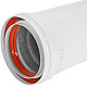 STOUT SCR-0080-811000 STOUT Удлинитель дымохода утепленный традиц. D80(п-м), L1000 (воздуховод до 105 градусов) — фото, детали конструкции