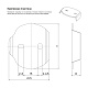 Мыльница, черный матовый, матовое стекло, сплав металлов, Сена (Sena), IDDIS, SENSBG0i42 — фото, детали конструкции