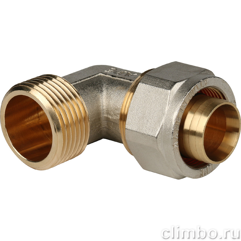STOUT Угольник-переходник с наружной резьбой 1 1/4"x32 для металлопластиковых труб винтовой (SFS-0006-011432) — фото товара