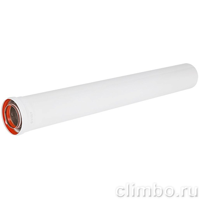 STOUT Удлинитель дымохода традиц. коакс. D80(п-м)/125(п-м), L1000 — фото, детали конструкции