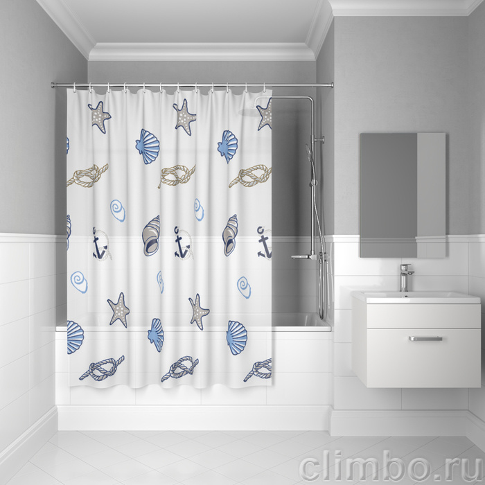 Штора для ванной комнаты, 180*180см, PEVA, P24PV11i11, IDDIS — фото товара