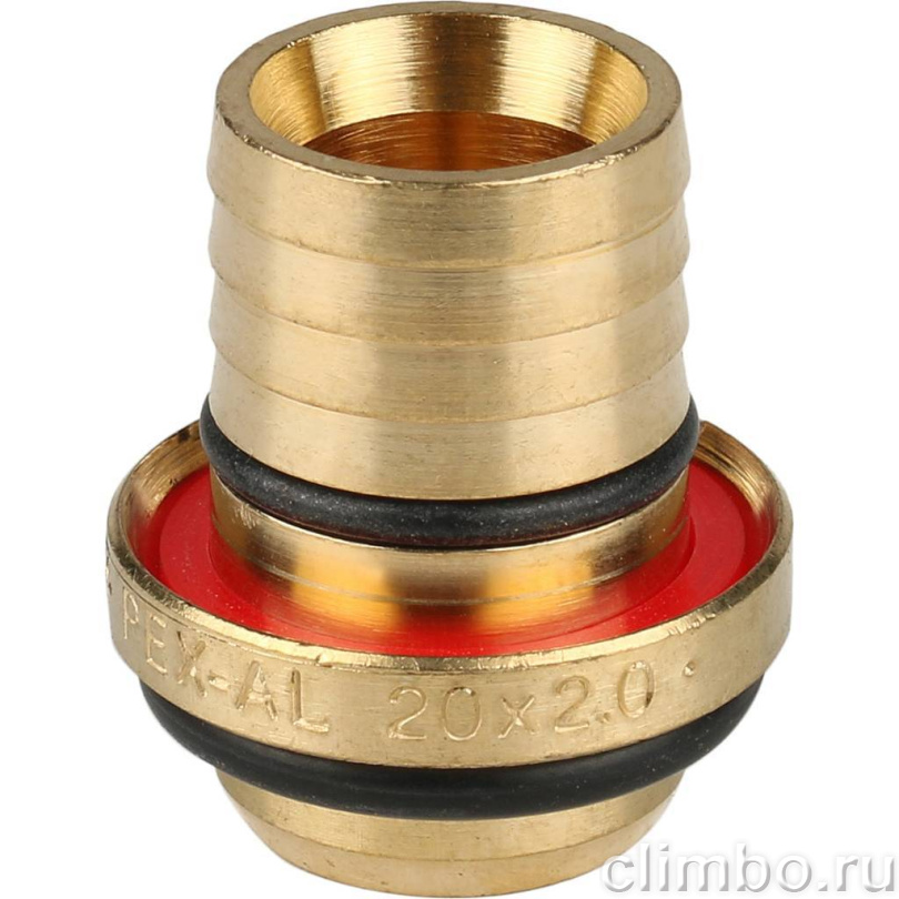STOUT Угольник настенный с креплением 1/2"х20 для металлопластиковых труб винтовой — фото товара