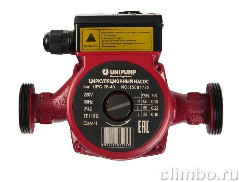Циркуляционный насос для отопления UNIPUMP  UPС 25-60 180 — фото товара