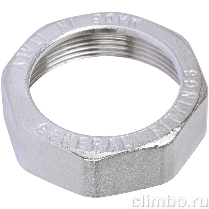 STOUT Угловая американка ВН, уплотнение o-ring кольцо, никель. 1"1/2 — фото товара
