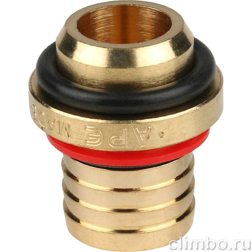 STOUT Тройник переходной 20x20x16 для металлопластиковых труб винтовой (SFS-0010-202016) — фото товара