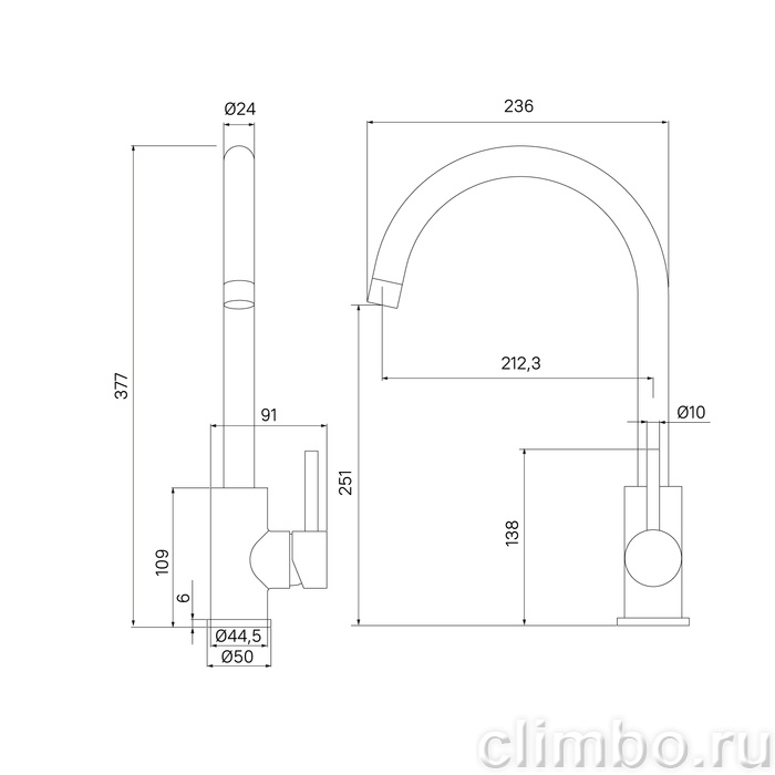 Смеситель для кухни Iddis, Kitchen K05STJ0i05 — фото товара