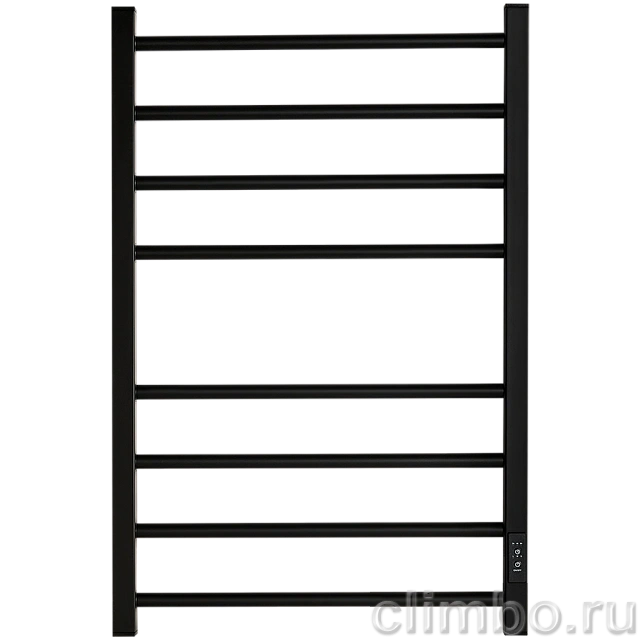 Полотенцесушитель STOUT электрический PIANO quadro 80*50 Черный матовый — фото, детали конструкции