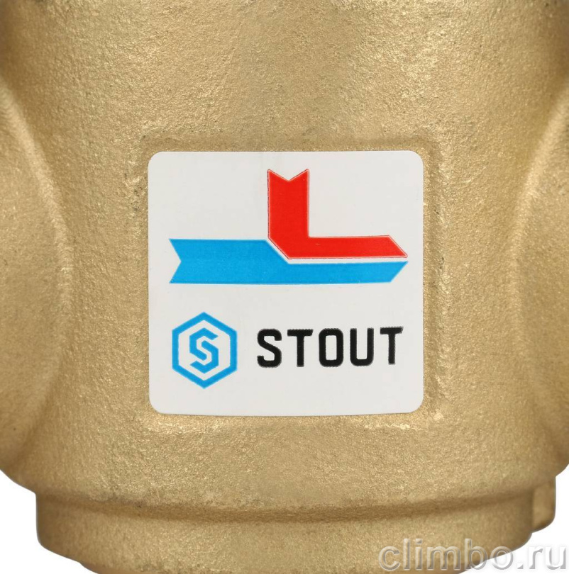 STOUT Термостатический смесительный клапан для твердотопливного котла G 1 1/4 НР 60°С — фото товара