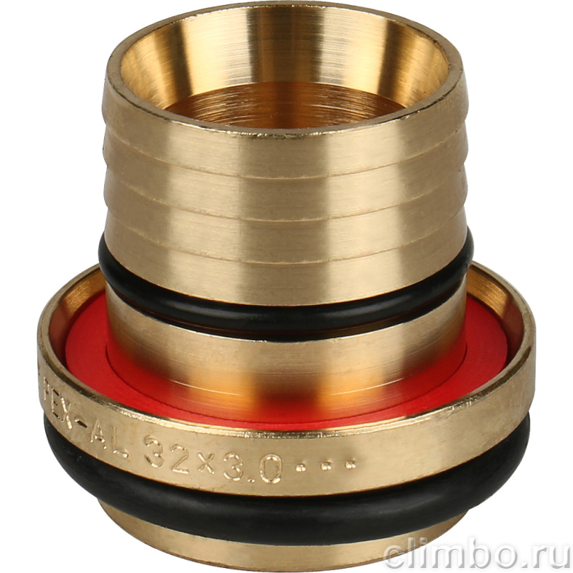 STOUT Угольник-переходник с наружной резьбой 1"x32 для металлопластиковых труб винтовой (SFS-0006-000132) — фото товара