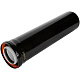 STOUT SCR-8012-600500 STOUT Удлинитель дымохода конденсац. коакс. D80(п-м)/125(п-м), L500, ЧЕРНЫЙ — фото, детали конструкции