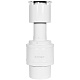 STOUT SCR-8610-800001 STOUT Оголовок вертикальный с ветрозащитой конденсац. коакс. D60(п)/100(п) БЕЛЫЙ узкий — фото, детали конструкции