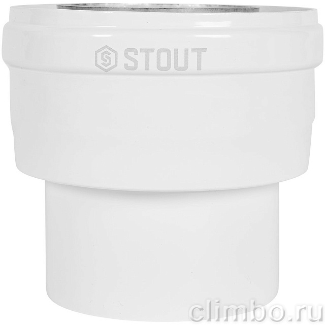 STOUT Адаптер соединительный традиц. переход с D60(п)/100(п) на D80(м)/125(м) — фото, детали конструкции