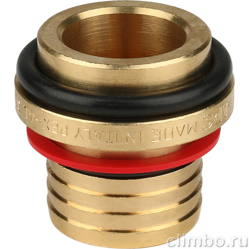 STOUT Тройник-переходник с внутренней резьбой 1"x32 для металлопластиковых труб винтовой (SFS-0012-000132) — фото товара