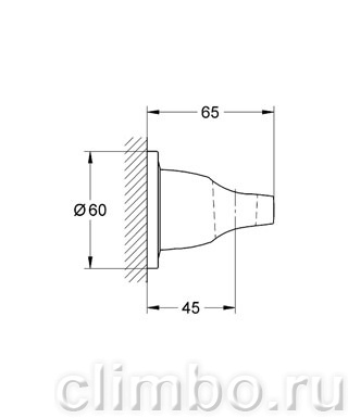 Настенный держатель для душа GROHE Ondus, 27188000 — фото товара