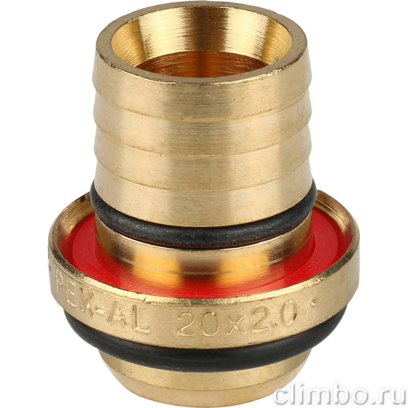 STOUT Тройник-переходник с внутренней резьбой 1/2"х20 для металлопластиковых труб винтовой — фото товара