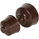 STOUT SCR-6010-800023 STOUT Оголовок вертикальный с ветрозащитой традиц. коакс. D60(п)/100(п) КОРИЧНЕВЫЙ широкий — фото, детали конструкции