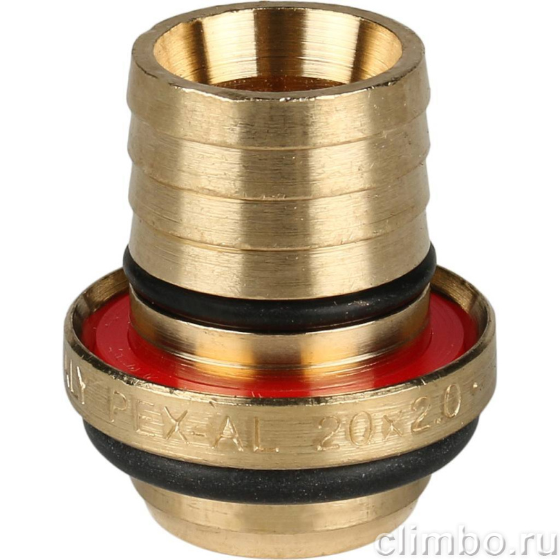 STOUT Угольник-переходник с наружной резьбой 1/2"х20 для металлопластиковых труб винтовой — фото товара